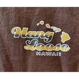 Men's Shirt Medium Hang Loose Hawaii Summer Skater Aloha Kick Back